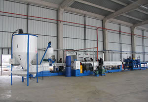 Ligne de production de panneaux isolants XPS