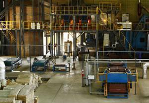 Ligne de production de laine de roche