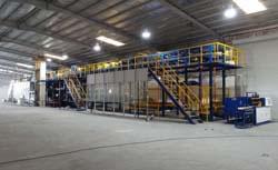 Ligne de production de membrane de bitume modifié étanche